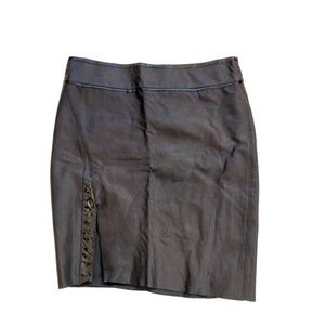 Helmut Lang Leather Skirt